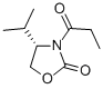 (S)-(+)-4-イソプロピル-3-プロピオニル-2-オキサゾリジノン 化学構造式