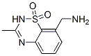 2H-1,2,4-Benzothiadiazine-8-methanamine, 3-methyl-, 1,1-dioxide (9CI) Structure
