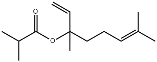 丁酸-1-乙烯基-1,5-二甲基-4-己烯基酯 结构式