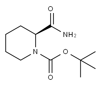 (S)-1-N-BOC-PIPERIDINE-2-CARBOXAMIDE Structure