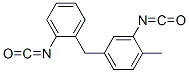 2-イソシアナト-4-[(2-イソシアナトフェニル)メチル]-1-メチルベンゼン 化学構造式