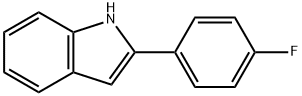 2-(4-フルオロフェニル)インドール 化学構造式