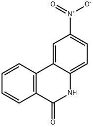 2-NITRO-6(5H)-PHENANTHRIDINONE Structure