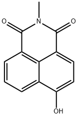 4-Hydroxy-N-methylnaphthalene-1,8-dicarbimide Struktur