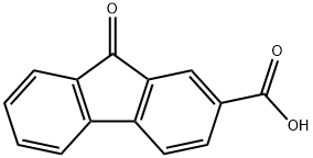 9-芴酮-2-羧酸 结构式