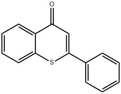 2-フェニル-4H-1-ベンゾチオピラン-4-オン 化学構造式