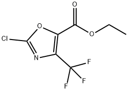 ETHYL-2-CHLORO-4-(TRIFLUOROMETHYL)OXAZOLE-5-CARBOXYLATE Structure