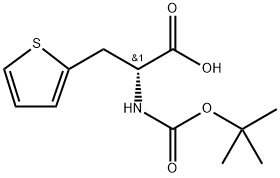 R-N-BOC-2-噻吩基丙氨酸 结构式