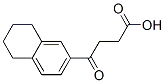 5,6,7,8-テトラヒドロ-γ-オキソ-2-ナフタレンブタン酸 化学構造式