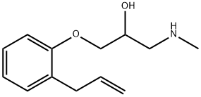 1-(2-烯丙基-苯氧基)-3-甲基氨基-丙-2-醇, 78510-05-1, 结构式