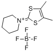 Piperidinium, 1-(4,5-dimethyl-1,3-dithiol-2-ylidene)- tetrafluoroborate Structure