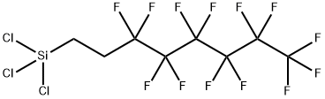 1H,1H,2H,2H-全氟辛基三氯硅烷, 78560-45-9, 结构式