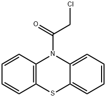 10-クロロアセチル-10H-フェノチアジン 化学構造式