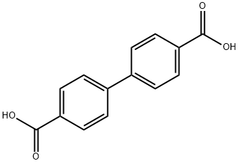 4,4'-ビフェニルジカルボン酸 化学構造式