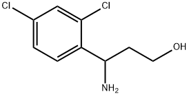 3-AMINO-3-(2,4-DICHLORO-PHENYL)-PROPAN-1-OL Struktur