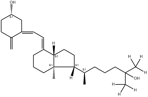 骨化二醇-D6, 78782-98-6, 结构式