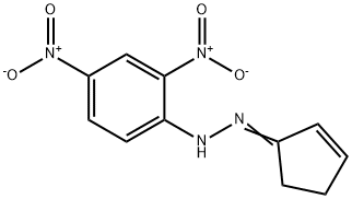 2-シクロペンテン-1-オン(2,4-ジニトロフェニル)ヒドラゾン 化学構造式