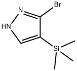 3-BROMO-4-TRIMETHYLSILANYL-1H-PYRAZOLE Structure