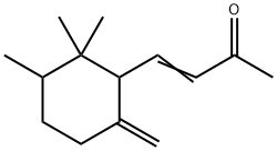 4-(2,2,3-トリメチル-6-メチレンシクロヘキシル)-3-ブテン-2-オン 化学構造式
