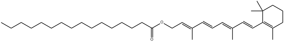 ビタミン A パルミテート,油性 化学構造式