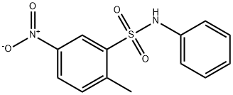 2-メチル-5-ニトロ-N-フェニルベンゼンスルホンアミド 化学構造式