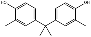 2,2-ビス(4-ヒドロキシ-3-メチルフェニル)プロパン 化学構造式