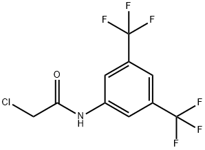 N-[3,5-ビス(トリフルオロメチル)フェニル]-2-クロロアセトアミド 化学構造式