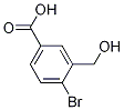 4-溴-3-(羟甲基)苯甲酸, 790230-04-5, 结构式