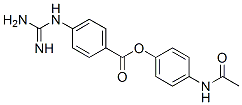4′-アセトアミドフェニル4-グアニジノベンゾアート 化学構造式