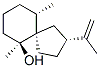 Spiro[4.5]decan-6-ol, 6,10-dimethyl-2-(1-methylethenyl)-, (2R,5R,6S,10S)- (9CI) Structure