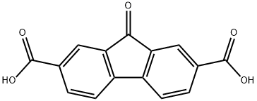 2,7-ジカルボキシ-9-フルオレノン 化学構造式