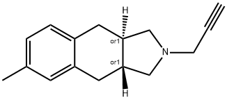 1H-Benz[f]isoindole,2,3,3a,4,9,9a-hexahydro-6-methyl-2-(2-propynyl)-,trans-(9CI) Structure