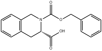 (3S)-2-CARBOBENZOXY-1,2,3,4-TETRAHYDROISOQUINOLINE-3-CARBOXYLIC ACID Structure