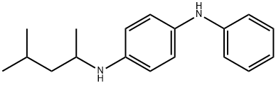 N-(1,3-ジメチルブチル)-N'-フェニル-1,4-フェニレンジアミン 化学構造式