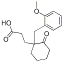 3-[1-[(2-methoxyphenyl)methyl]-2-oxo-cyclohexyl]propanoic acid 结构式