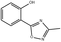 2-(3-メチル-1,2,4-オキサジアゾール-5-イル)フェノール 化学構造式