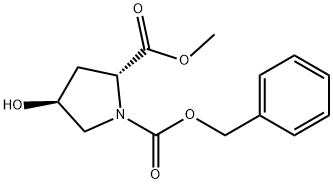 N-CBZ-TRANS-4-HYDROXY-D-PROLINE METHYL ESTER Structure