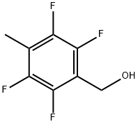 2,3,5,6-テトラフルオロ-4-メチルベンジルアルコ-ル 化学構造式