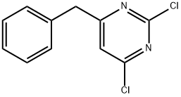 4-ベンジル-2,6-ジクロロピリミジン 化学構造式