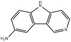 5H-吡啶并[4,3-B]吲哚-8-胺, 79642-24-3, 结构式