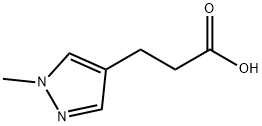3-(1-甲基吡唑-4-基)丙酸, 796845-56-2, 结构式