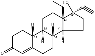 レボノルゲストレル 化学構造式