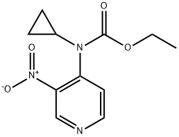 Ethyl 3-nitropyridin-4-yl(cyclopropyl)carbamate Structure