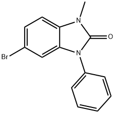 2H-Benzimidazol-2-one, 1,3-dihydro-5-bromo-1-methyl-3-phenyl- Structure