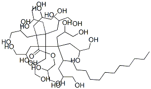 聚甘油-10 硬脂酸酯, 79777-30-3, 结构式