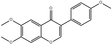 4',6,7-三甲氧基异黄酮 结构式