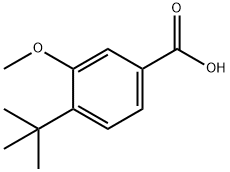 3-甲氧基-4-叔丁基苯甲酸 结构式