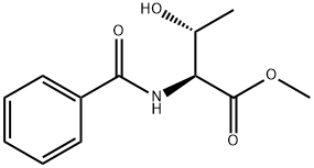 N-ベンゾイル-L-スレオニンメチルエステル 化学構造式