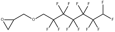 3-(1H,1H,7H-十二氟庚氧基)-1,2-环氧丙烯酸, 799-34-8, 结构式