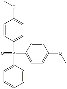 BIS(4-METHOXYPHENYL)PHENYLPHOSPHINE OXIDE, 799-55-3, 结构式